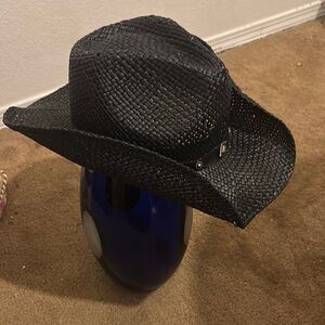 Black Woven Cowboy Hat